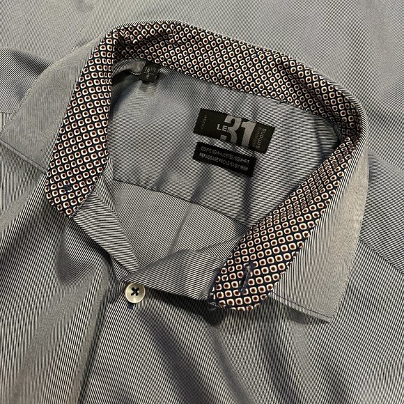 (16.5) SIMONS 🇨🇦 LE 31 Dress Shirt Contrast Collar and Cuff Size 16 1/2R - Picture 13 of 16